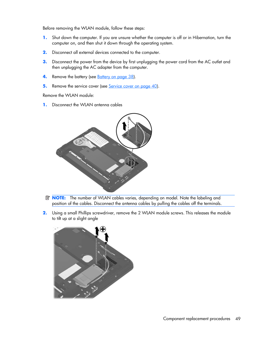 HP 1103130NR manual 