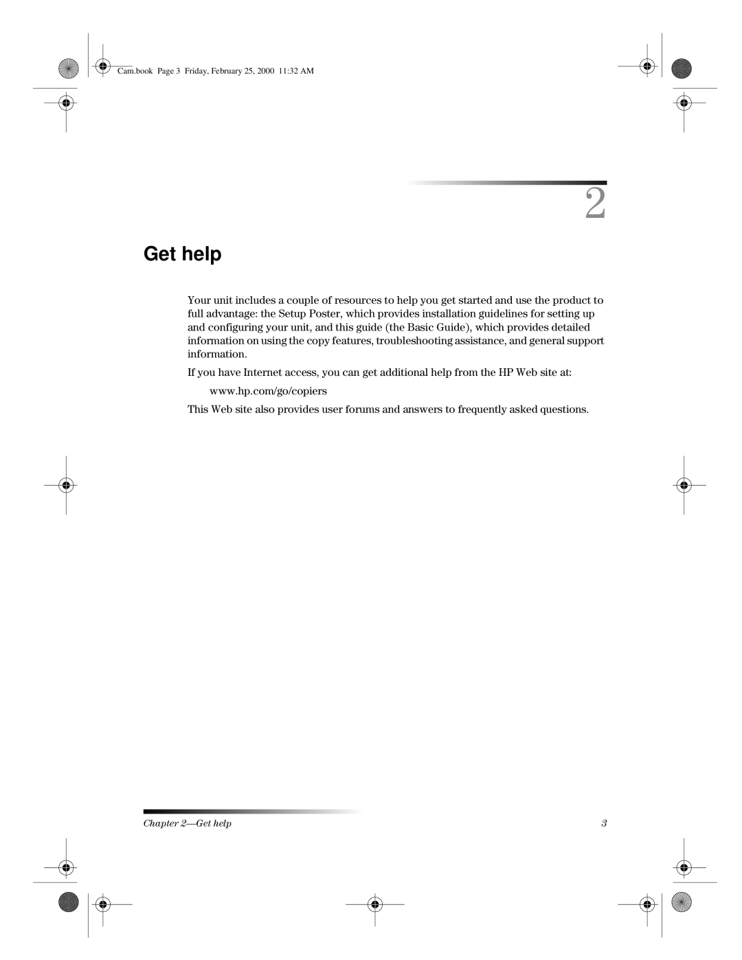 HP 110 manual Get help 