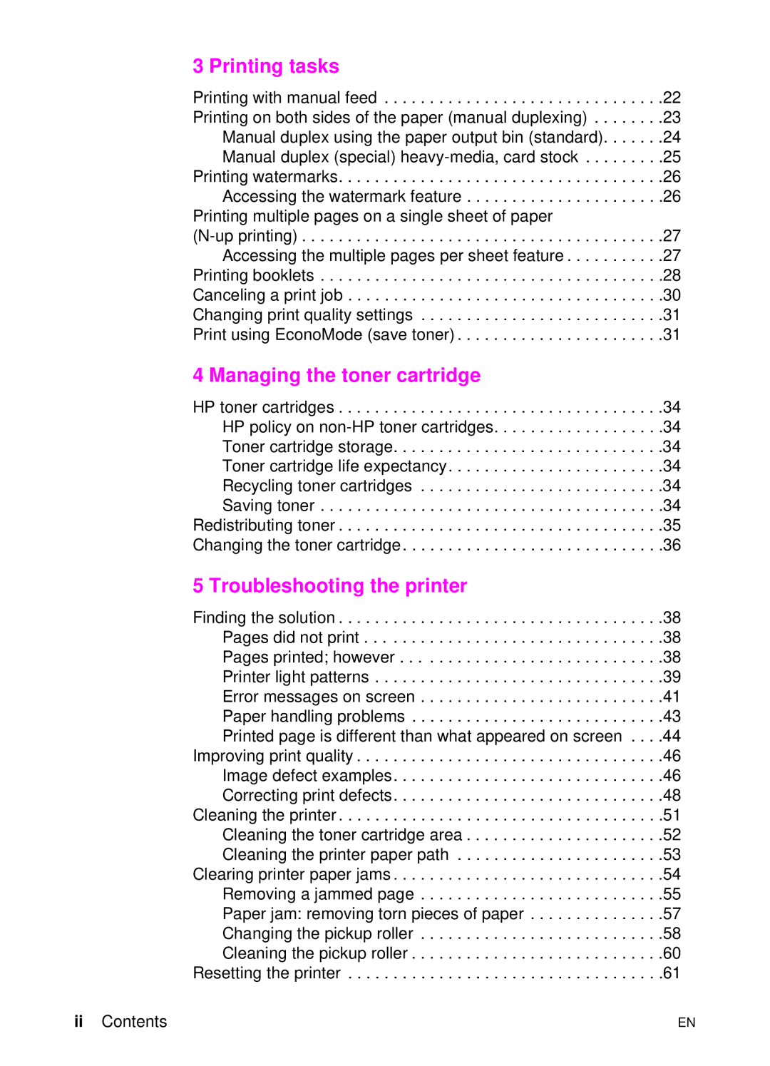 HP 1100 manual Printing tasks 