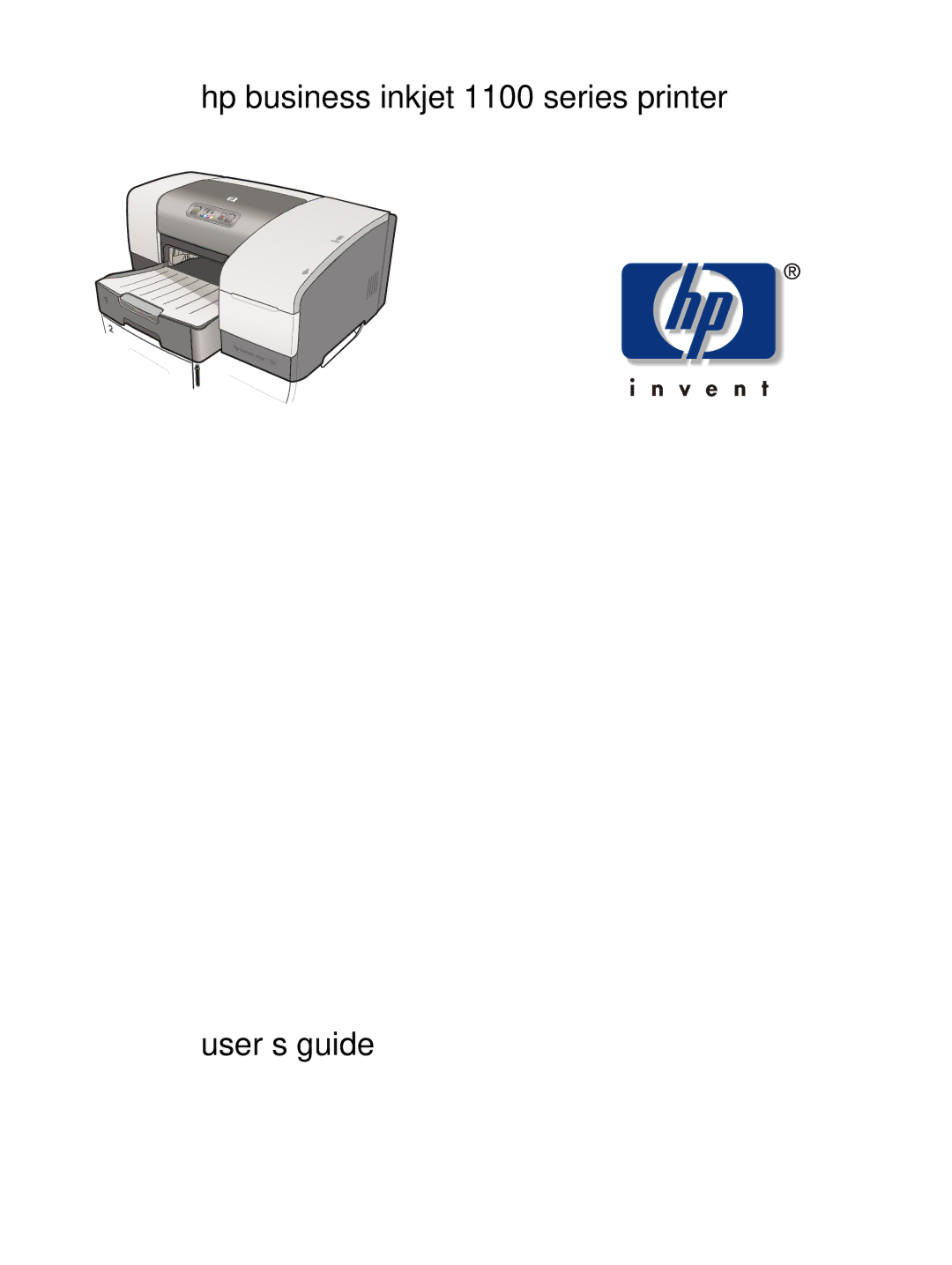 HP 1100dtn manual User’s guide 