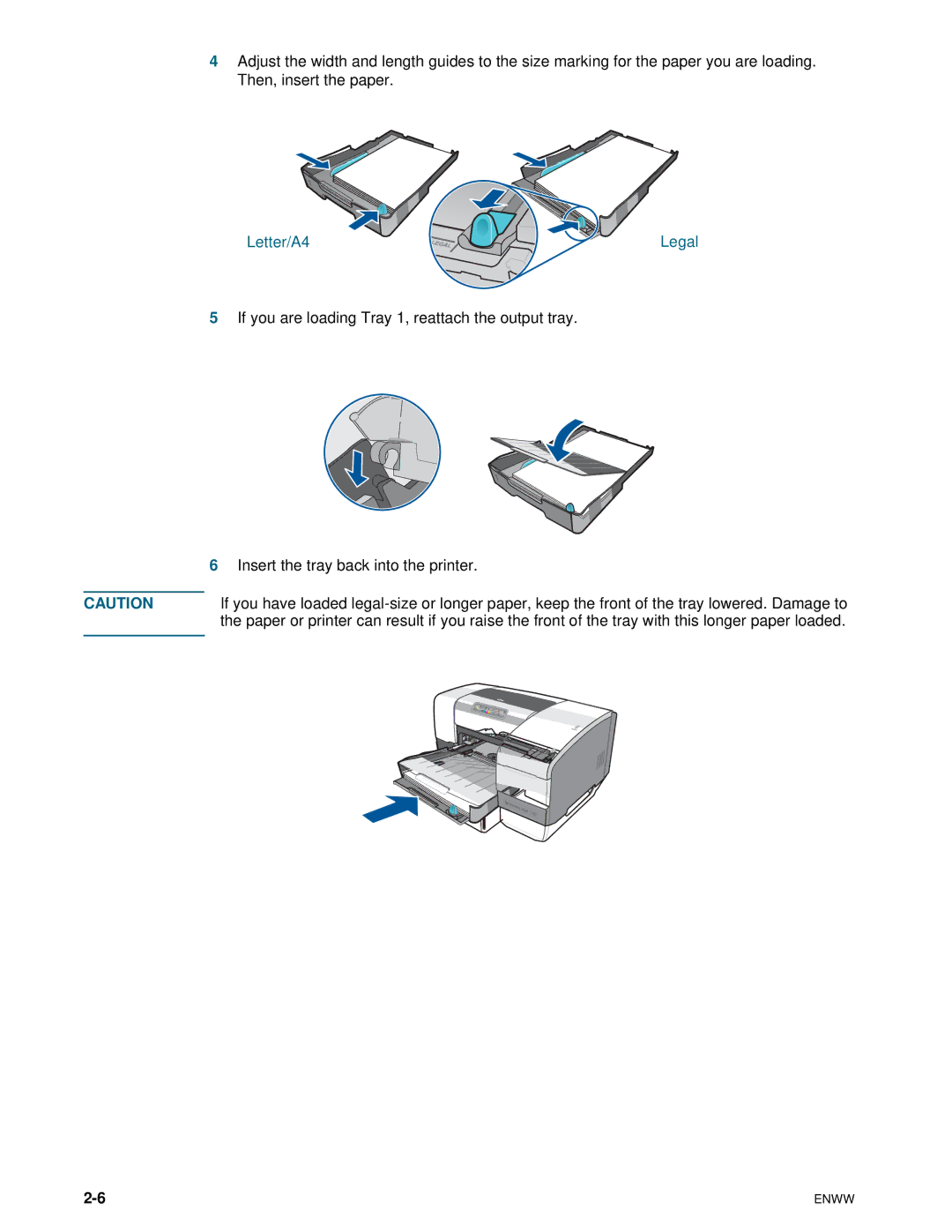 HP 1100dtn manual Letter/A4 Legal 