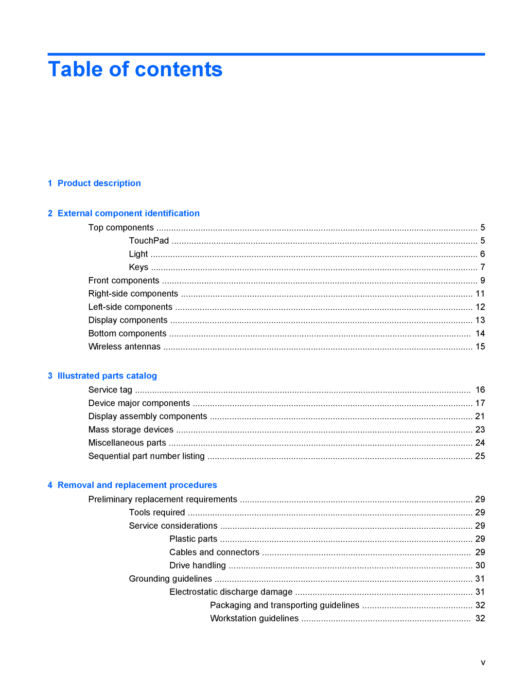 HP 110c-1001NR, 110c-1048NR, 110c-1040DX manual Table of contents 