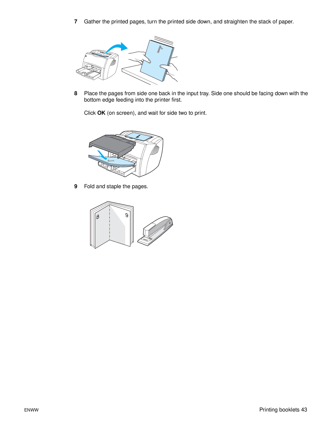 HP 1150 1300 1300n manual Printing booklets 