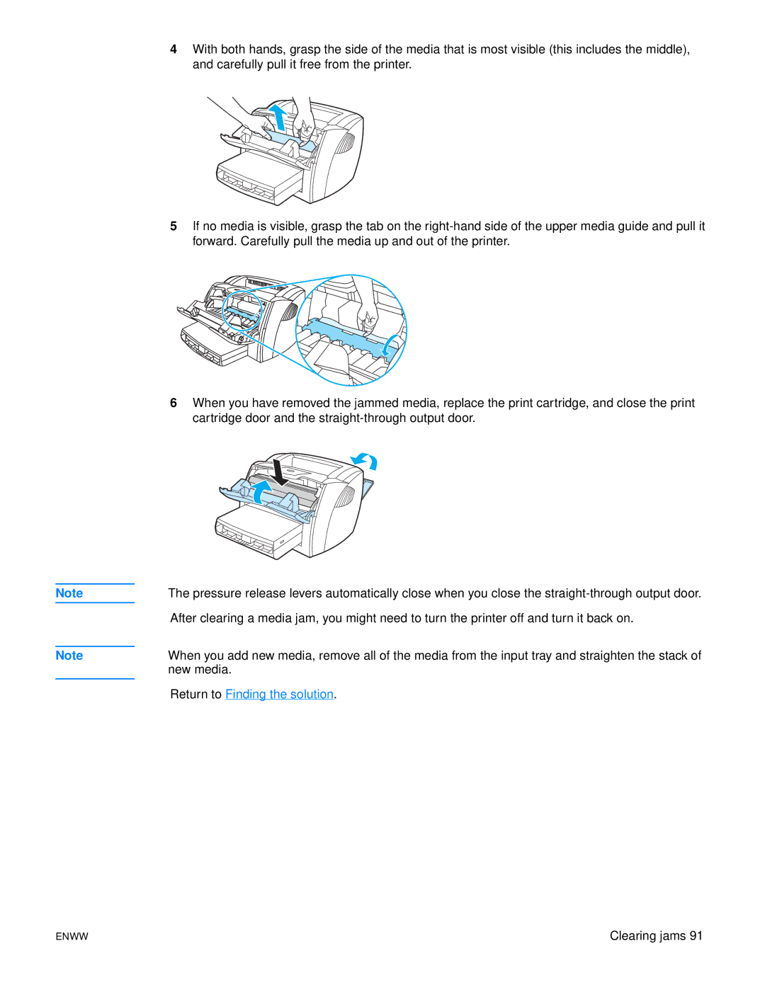 HP 1150 1300 1300n manual Return to Finding the solution 