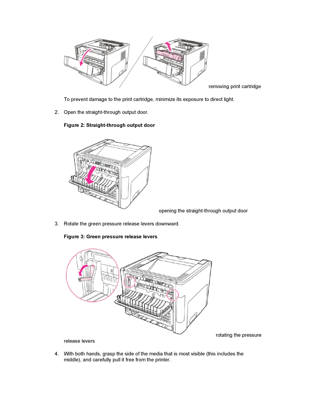 HP 1160 manual Straight-through output door 