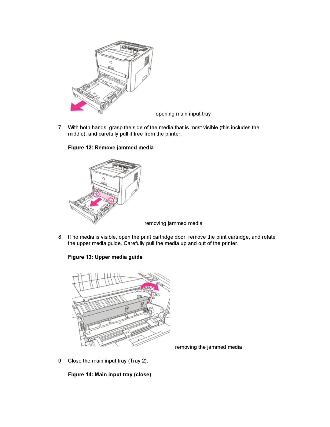 HP 1160 manual Upper media guide 