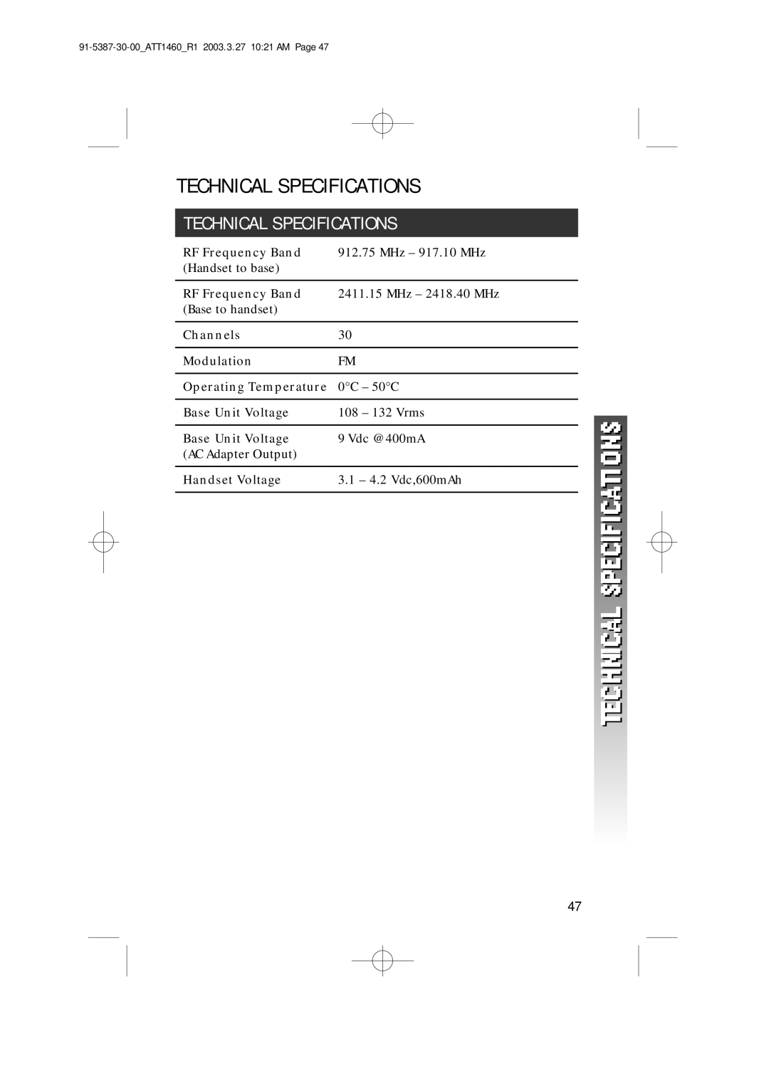 HP 1160 manual Technical Specifications 