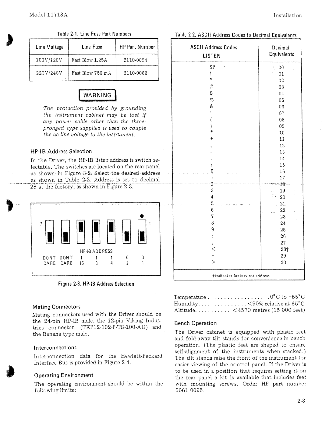 HP 11713A manual 