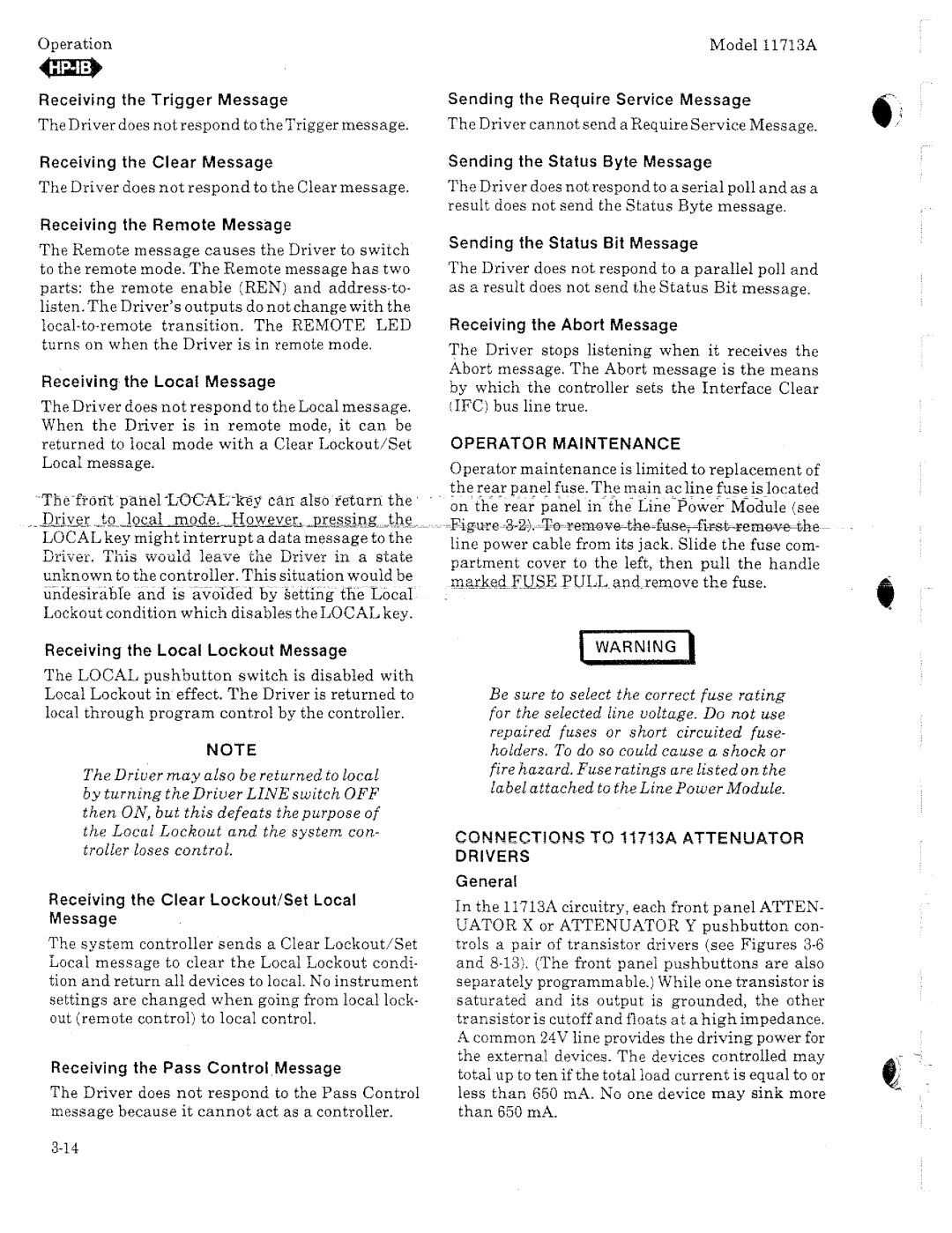 HP 11713A manual 