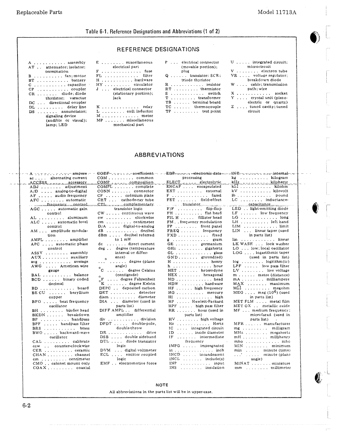 HP 11713A manual 