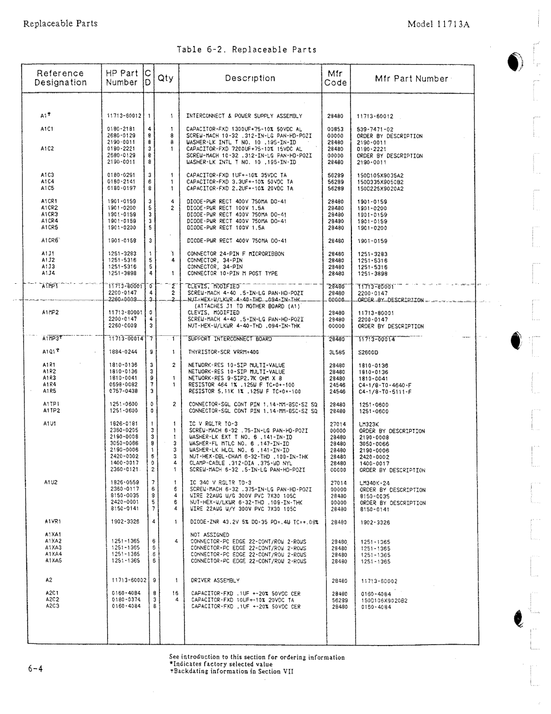 HP 11713A manual 