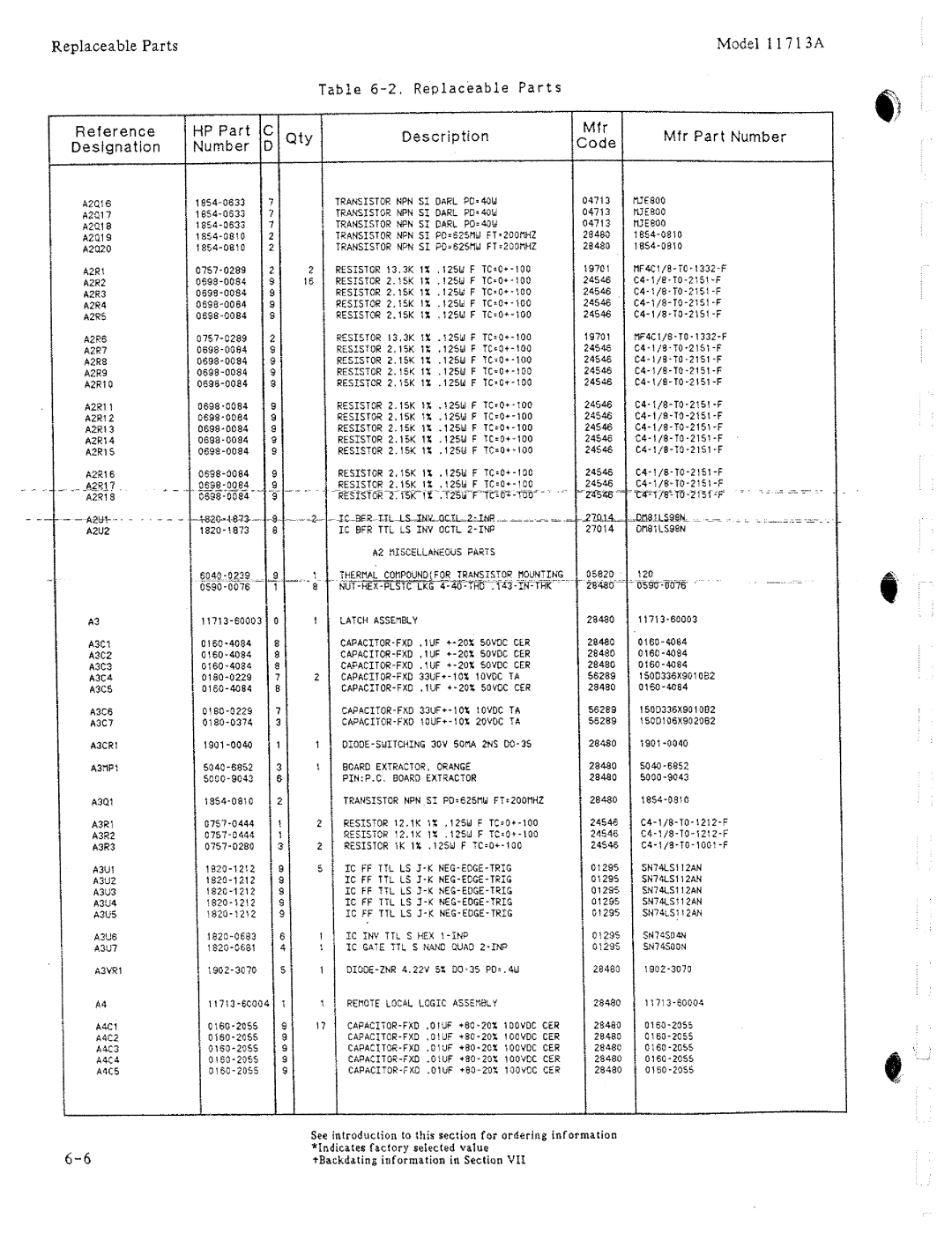 HP 11713A manual 