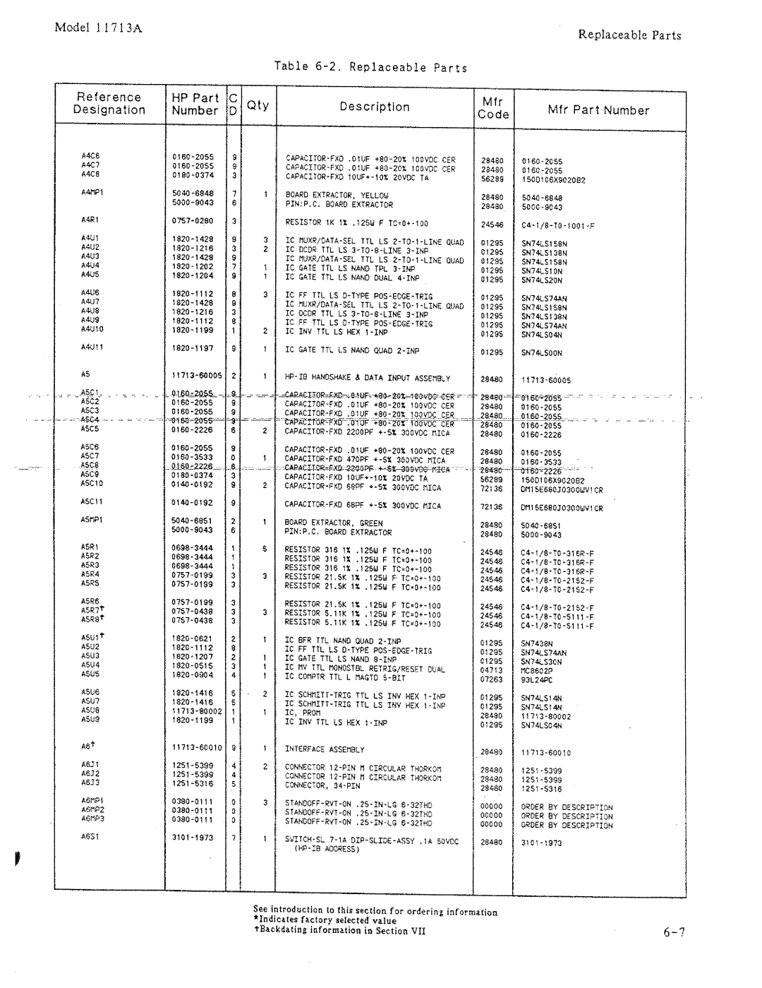 HP 11713A manual 