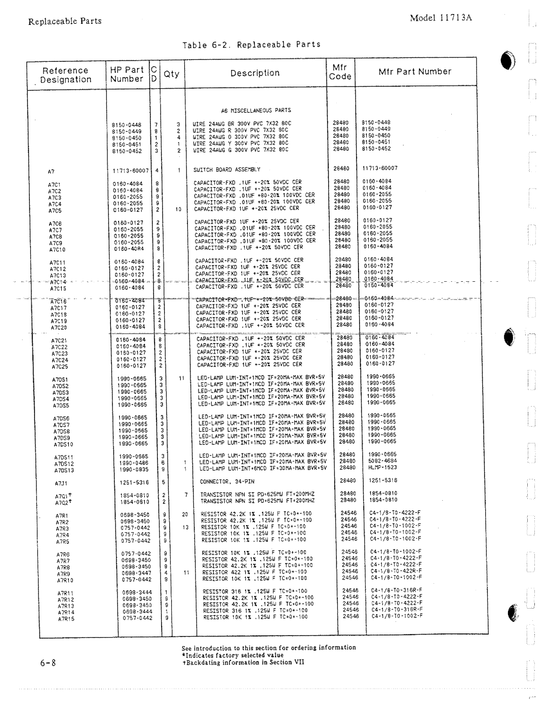 HP 11713A manual 