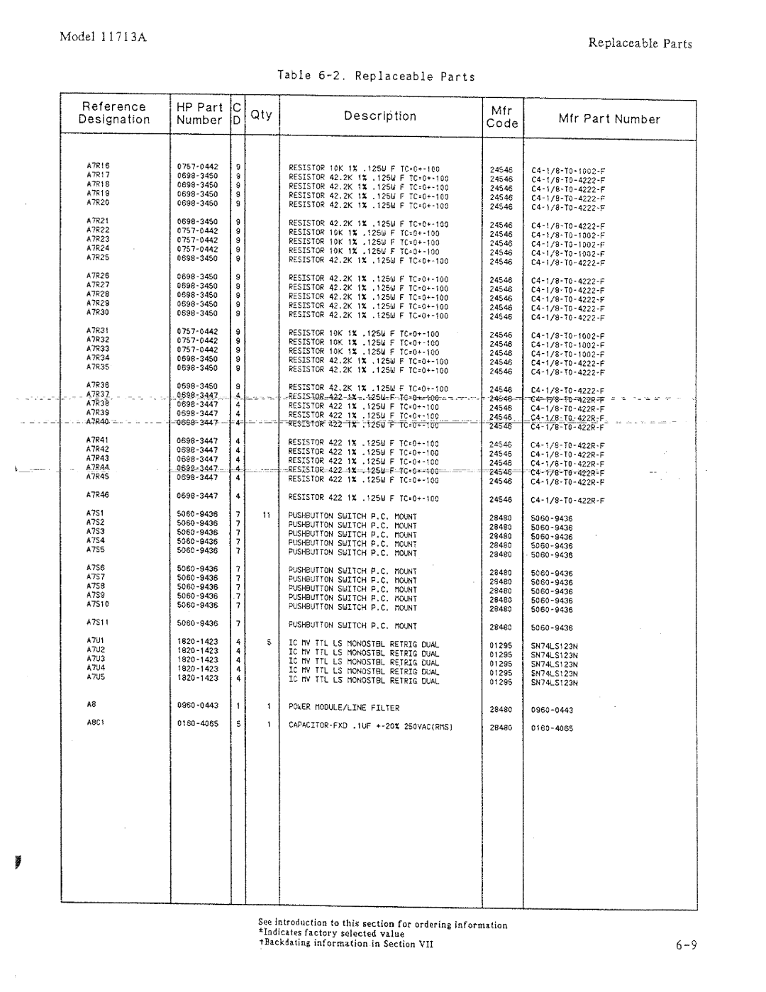 HP 11713A manual 