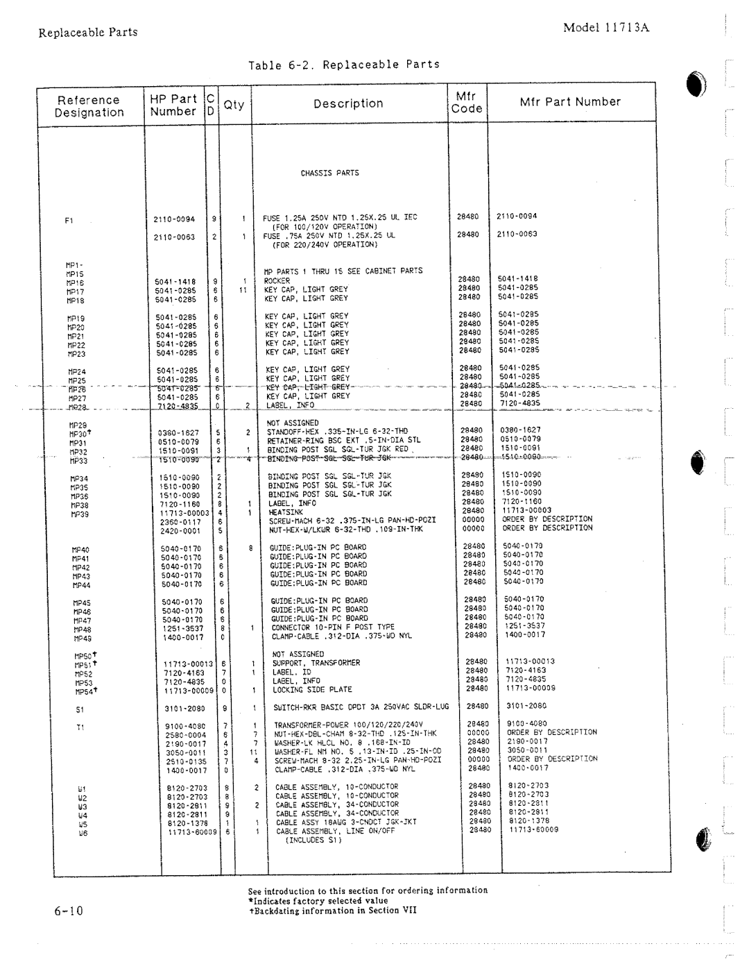 HP 11713A manual 