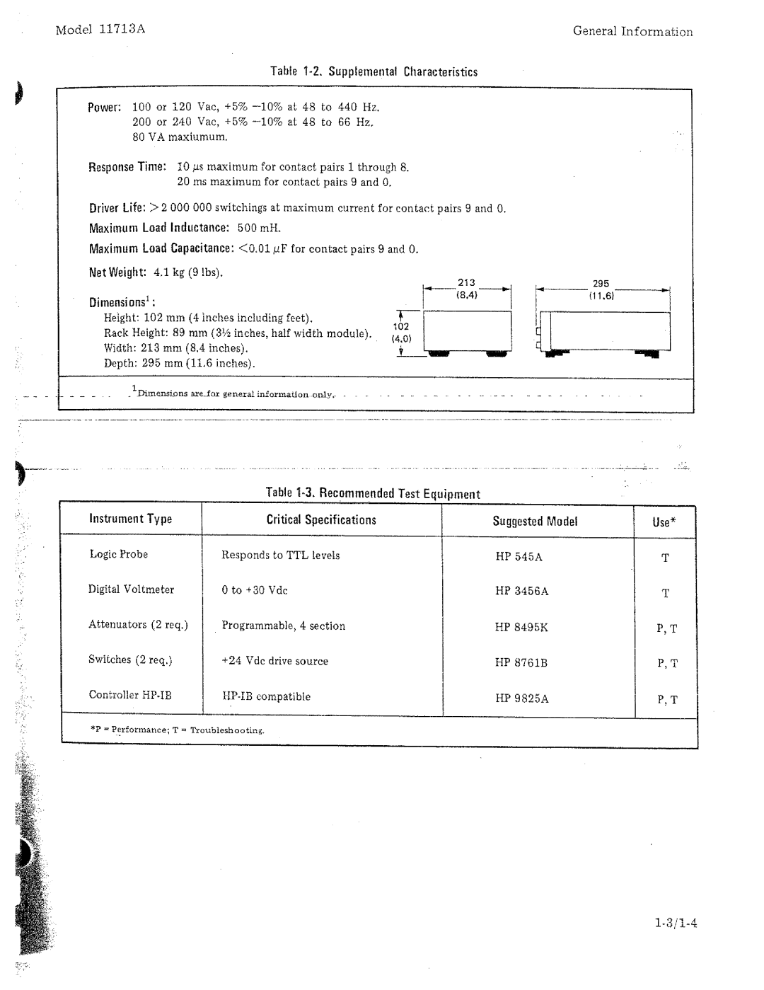 HP 11713A manual 