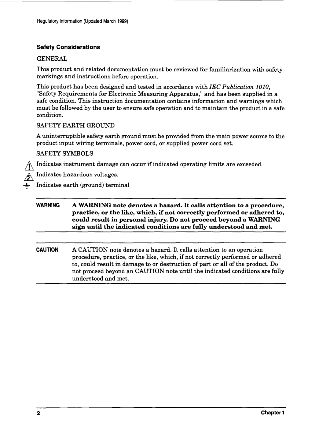 HP 11793A manual Safety Considerations 