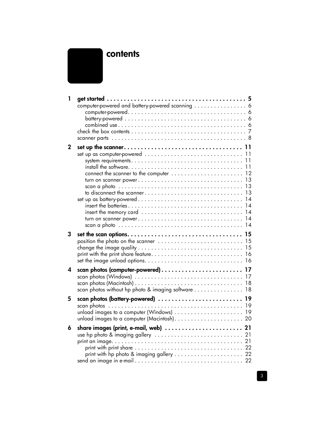 HP 1200 Photo manual Contents 