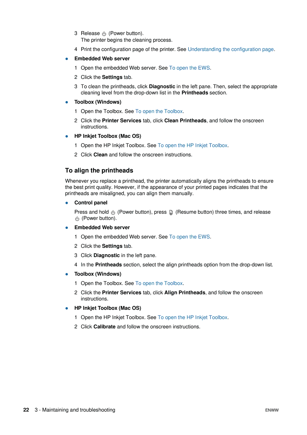 HP 1200 manual To align the printheads, HP Inkjet Toolbox Mac OS 