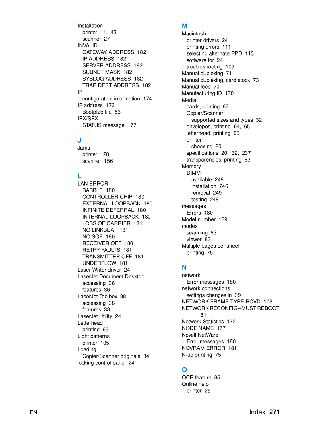 HP 1200 manual Ipx/Spx 