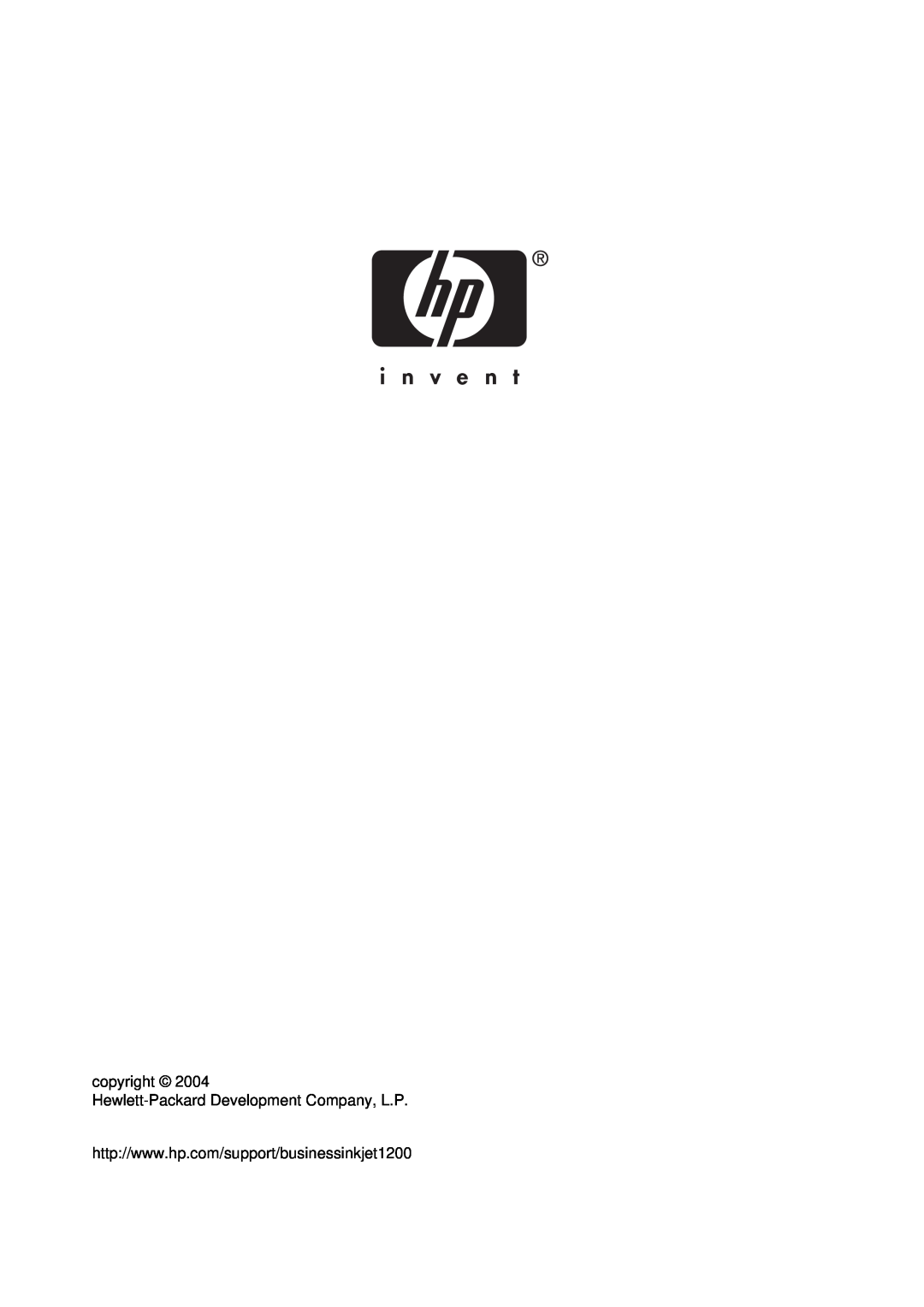 HP 1200 manual copyright Hewlett-Packard Development Company, L.P 