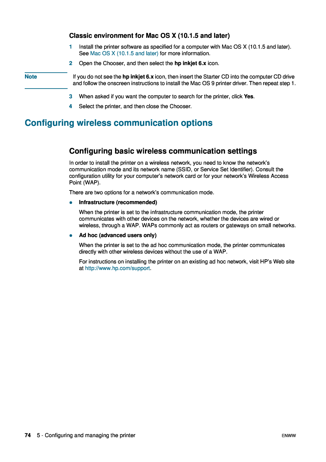 HP 1200 manual Configuring wireless communication options, Configuring basic wireless communication settings 