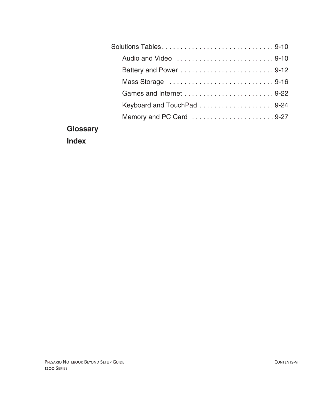 HP 1215EA manual Glossary Index 