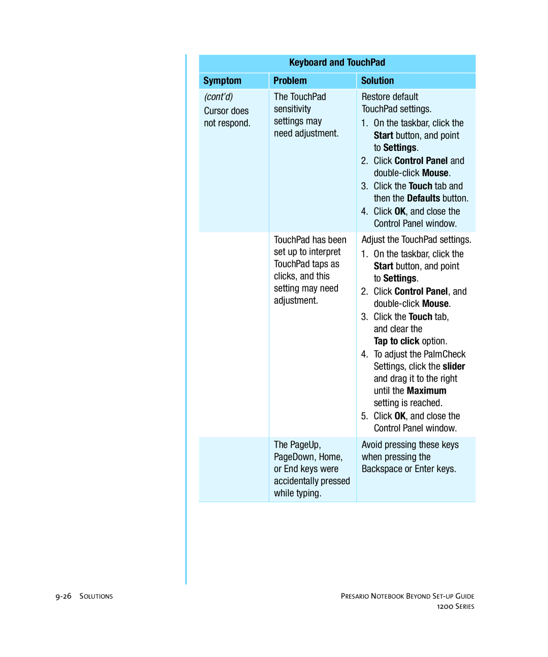 HP 1215EA manual To Settings 