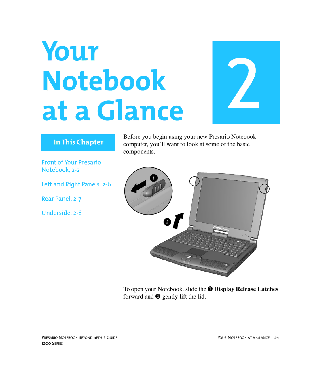 HP 1215EA manual Your At a Glance 