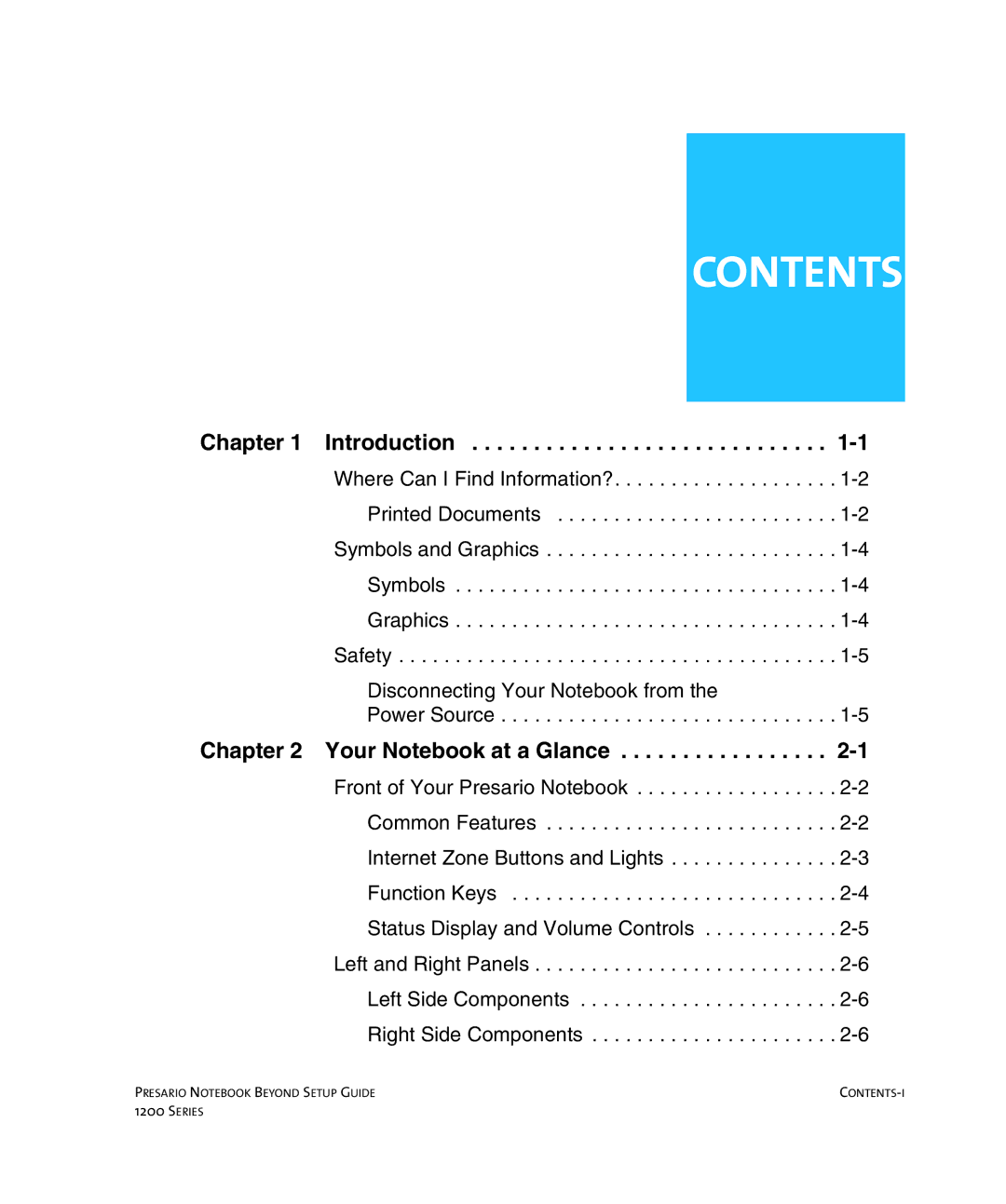 HP 1215EA manual Contents 