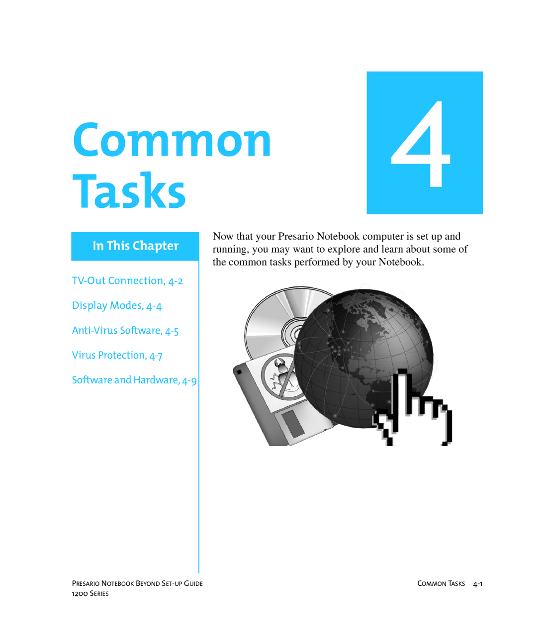 HP 1215EA manual Common 4 Tasks 