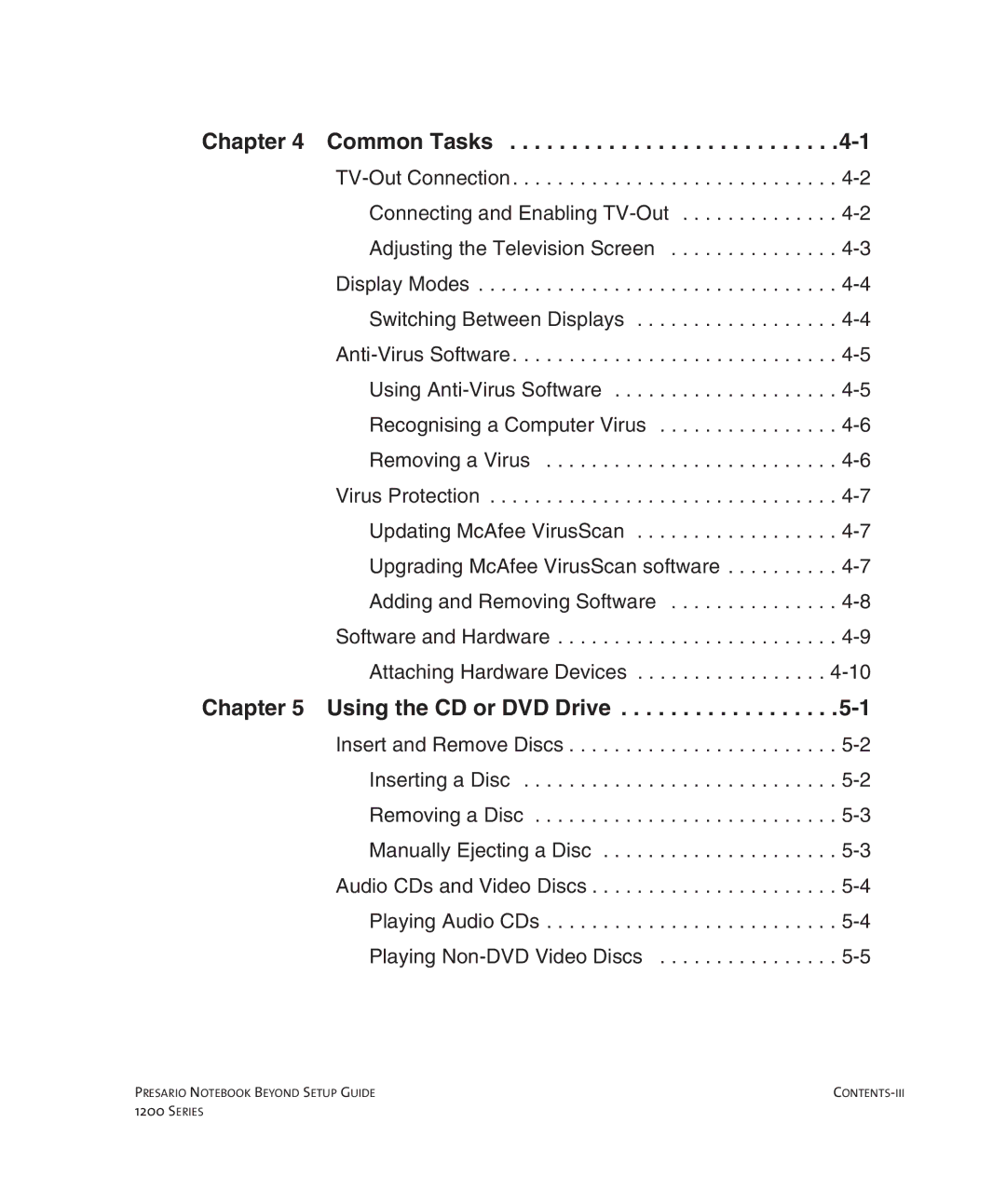 HP 1215EA manual Common Tasks 