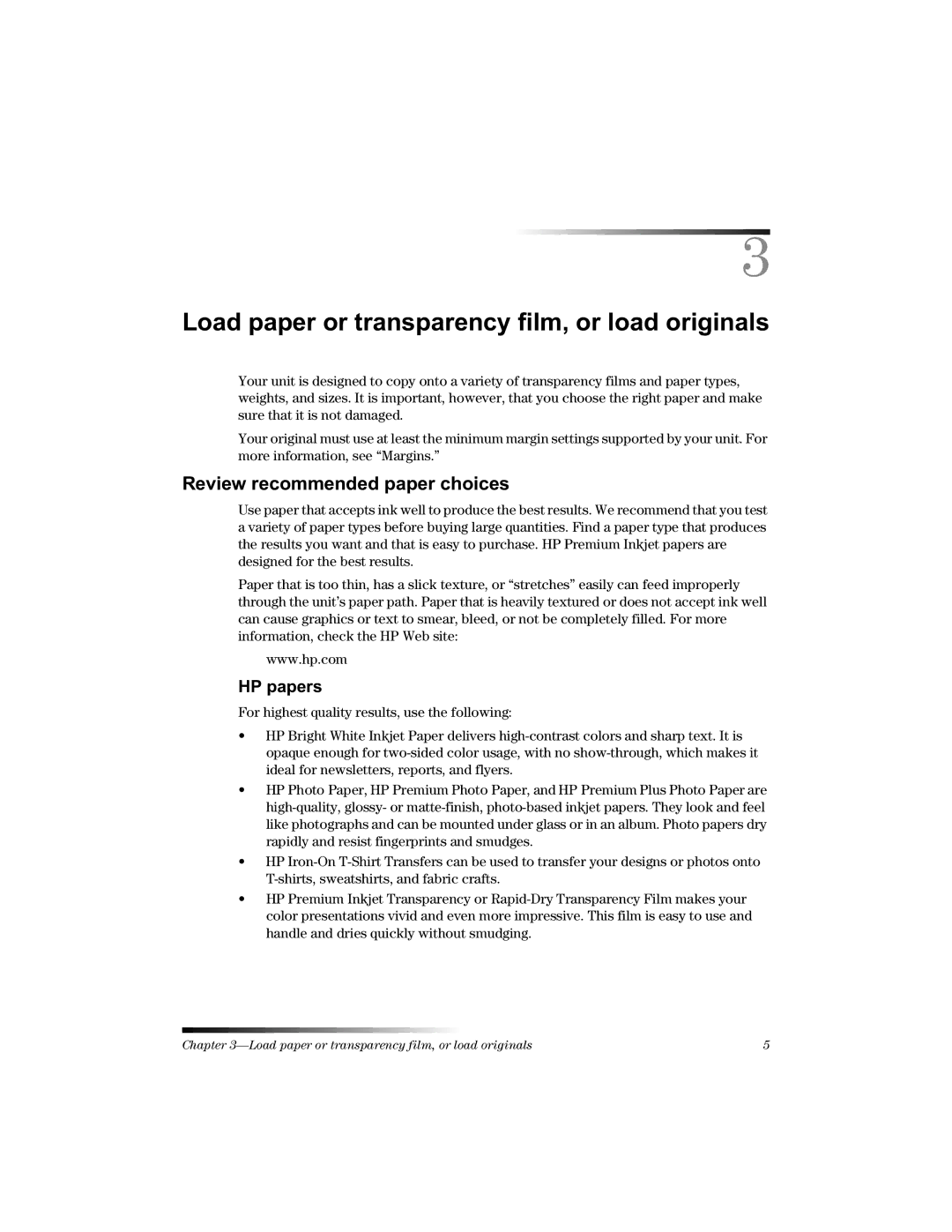 HP 1220 Fax manual 5HYLHZUHFRPPHQGHGSDSHUFKRLFHV, +3 Sdshuv 