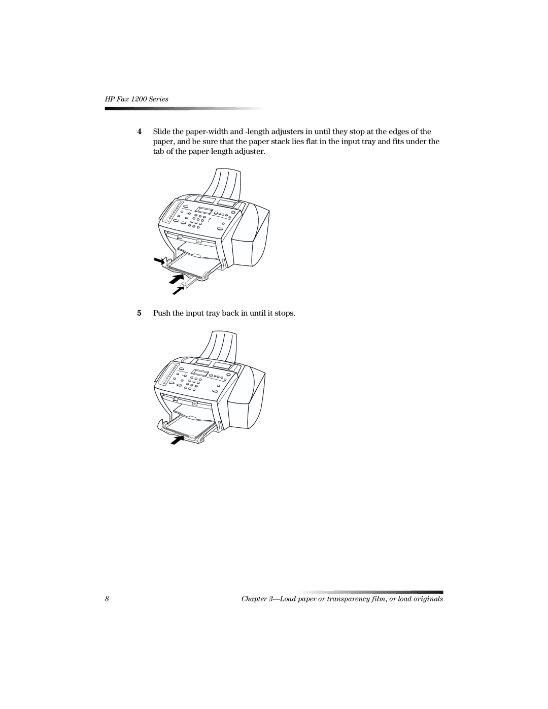 HP 1220 Fax manual HP Fax 1200 Series 