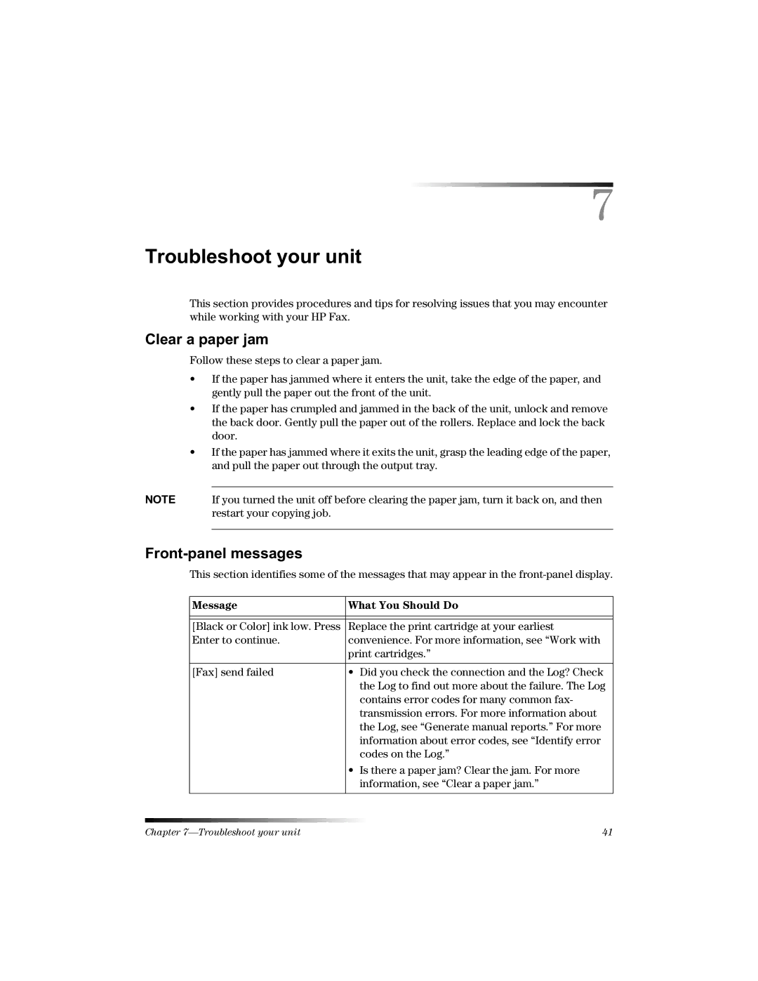 HP 1220 Fax manual Ohdudsdshumdp, Urqwsdqhophvvdjhv, Message What You Should Do 