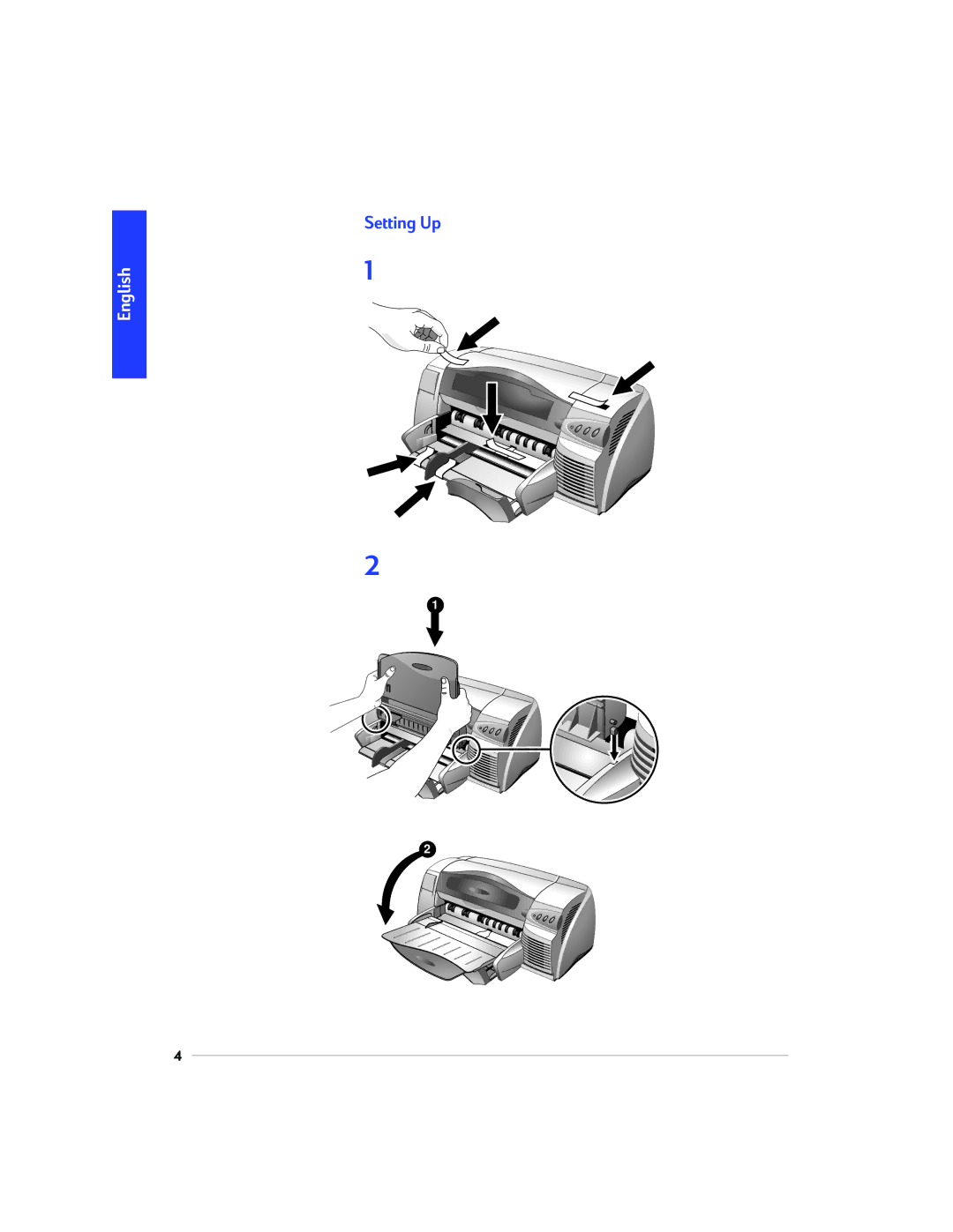 HP 1220C manual Setting Up 