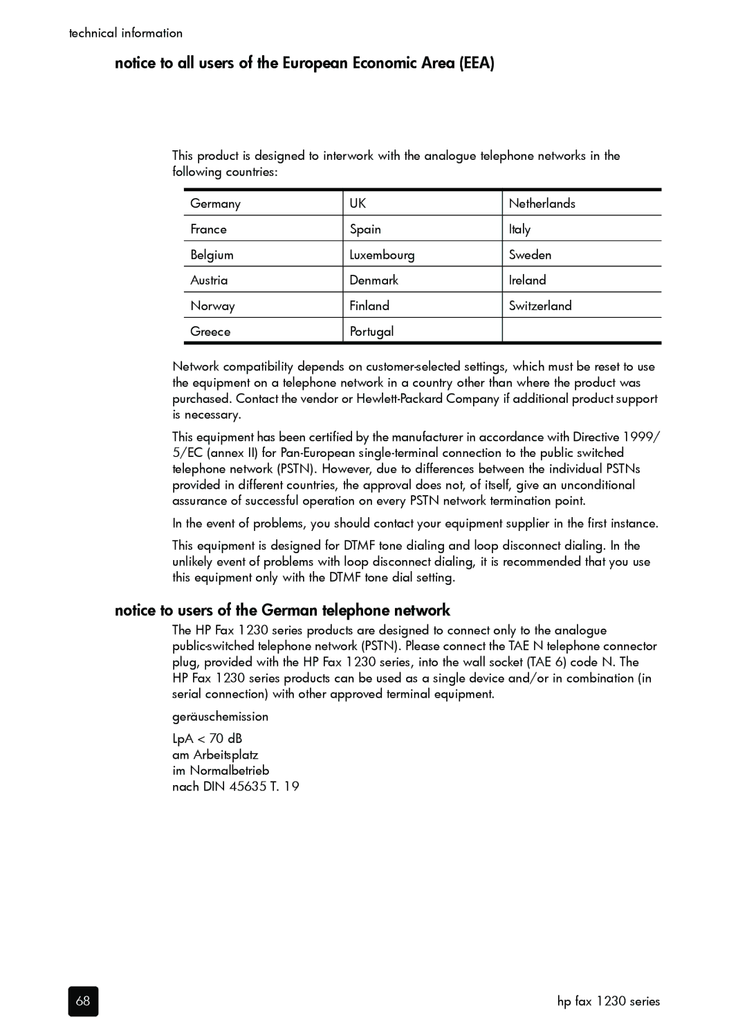 HP 1230 Fax manual Hp fax 1230 series 