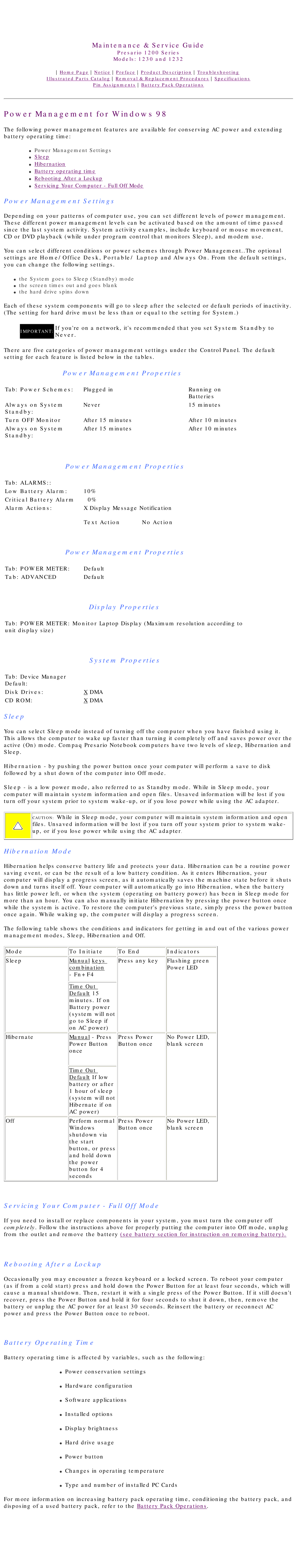 HP 1230 manual Power Management for Windows 