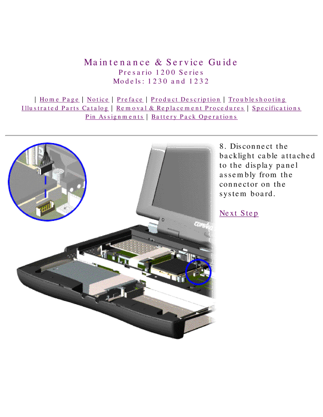 HP 1230 manual Maintenance & Service Guide 