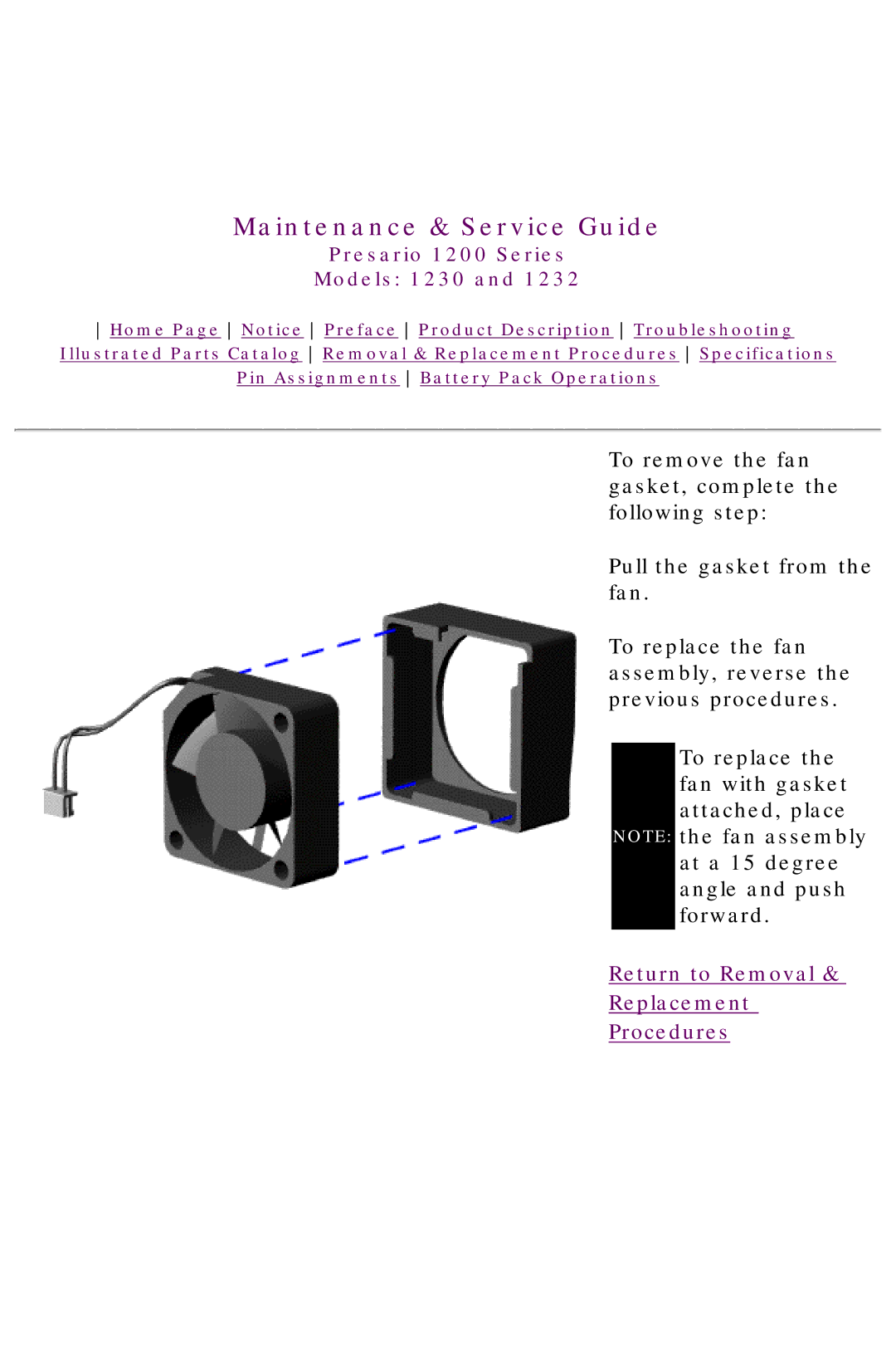 HP 1230 manual Maintenance & Service Guide 