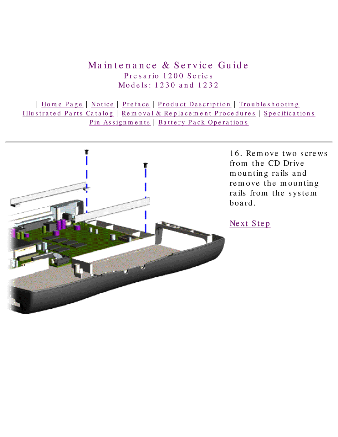 HP 1230 manual Maintenance & Service Guide 