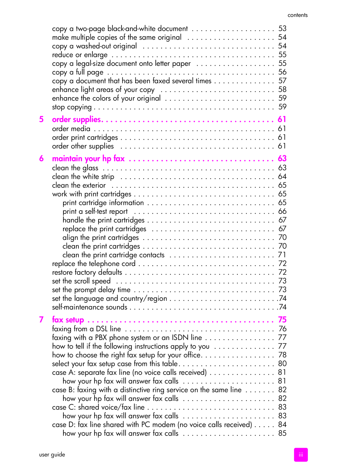 HP 1240 manual Order supplies 