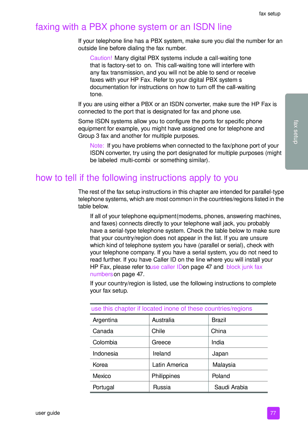 HP 1240 manual Faxing with a PBX phone system or an Isdn line, How to tell if the following instructions apply to you 