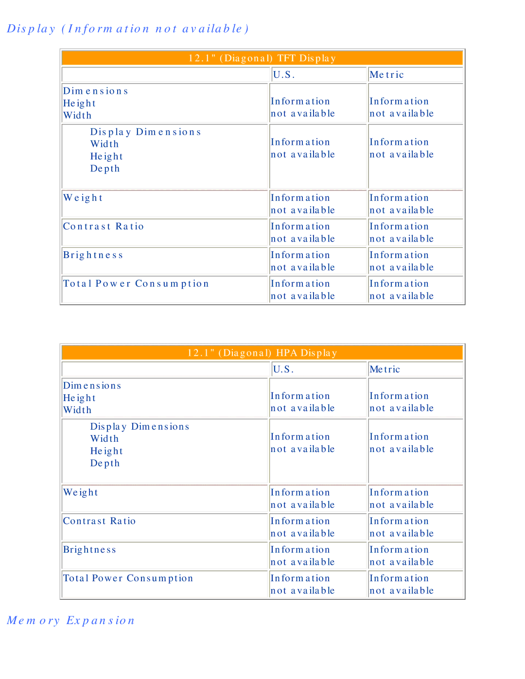 HP 1234, 1242 manual Display Dimensions, Contrast Ratio, Brightness, Total Power Consumption 