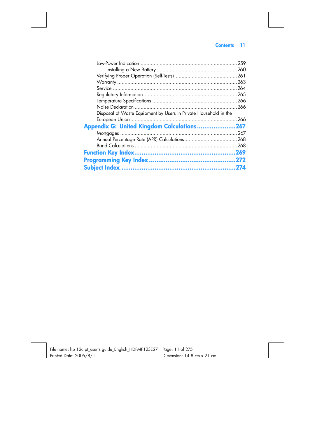 HP 12C Financial 12C manual 267 