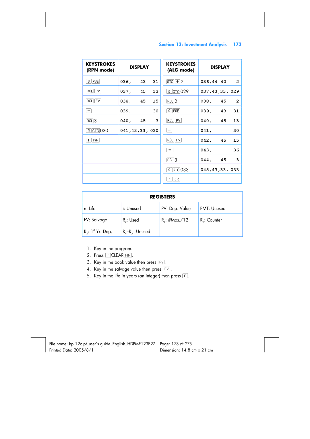 HP 12C Financial 12C manual 036 037 038 039 040, 041,43,33, 036,44, 037,43,33, 038 039 040 041 042 043 044, 045,43,33 