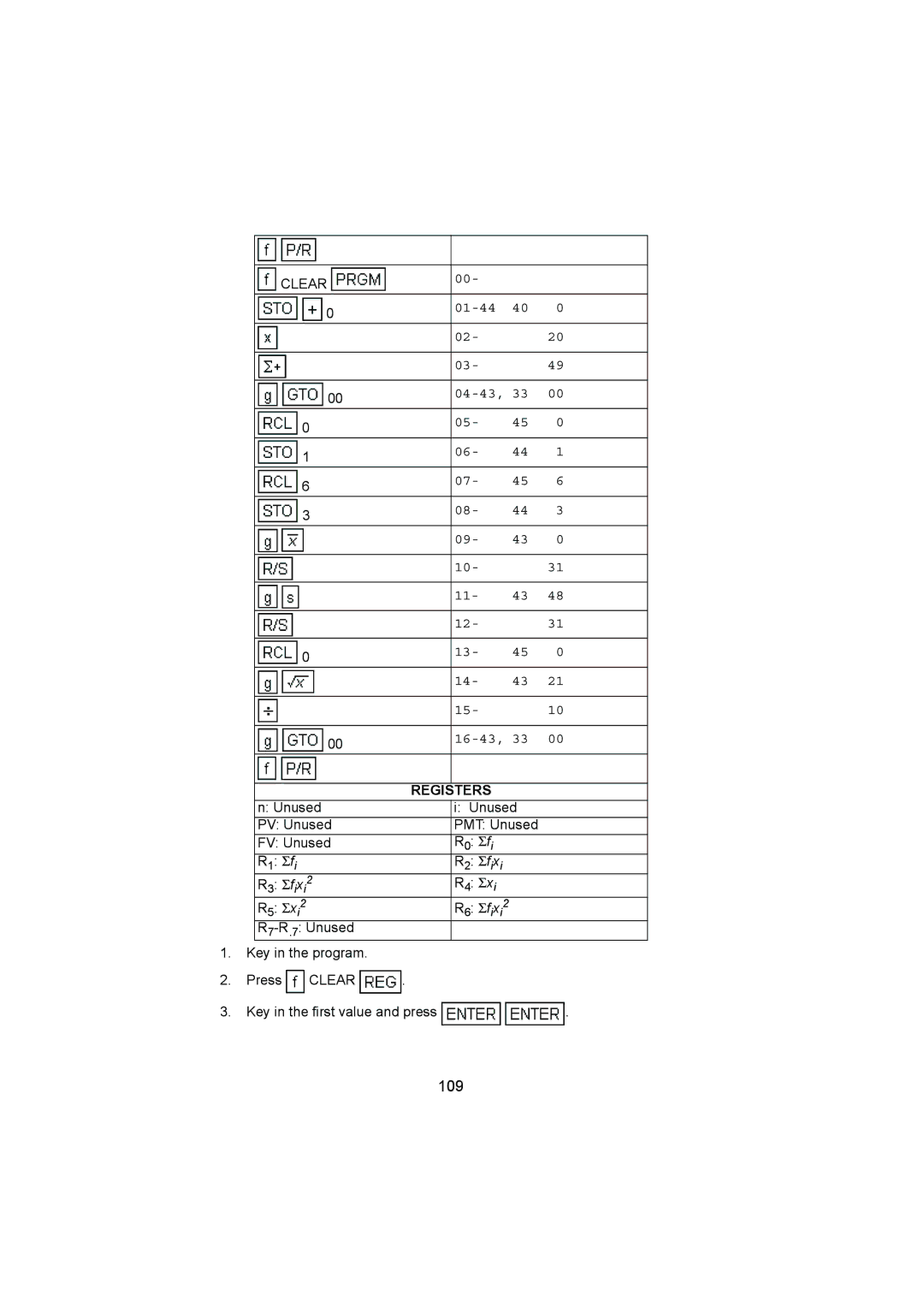 HP 12C manual 109 