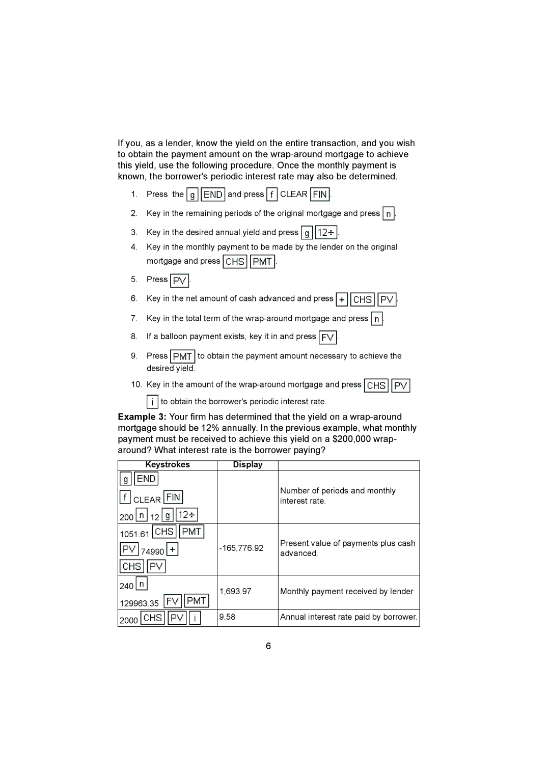 HP 12C manual Number of periods and monthly 