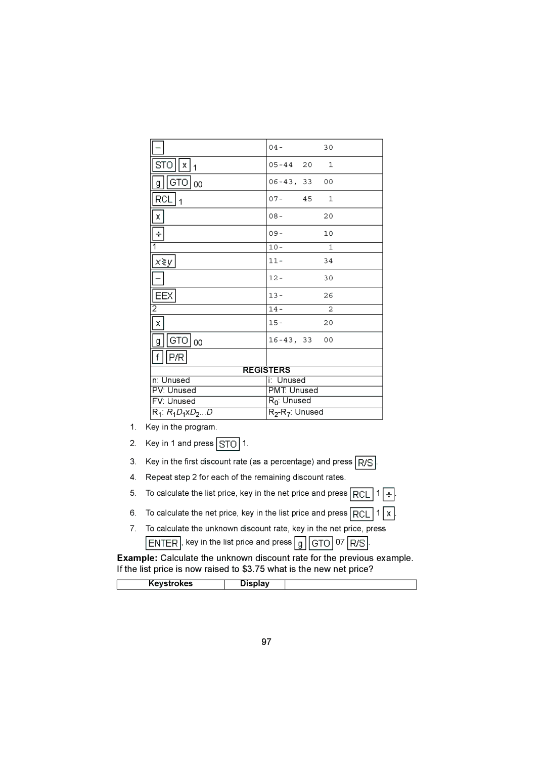 HP 12C manual 05-44 06-43 16-43 